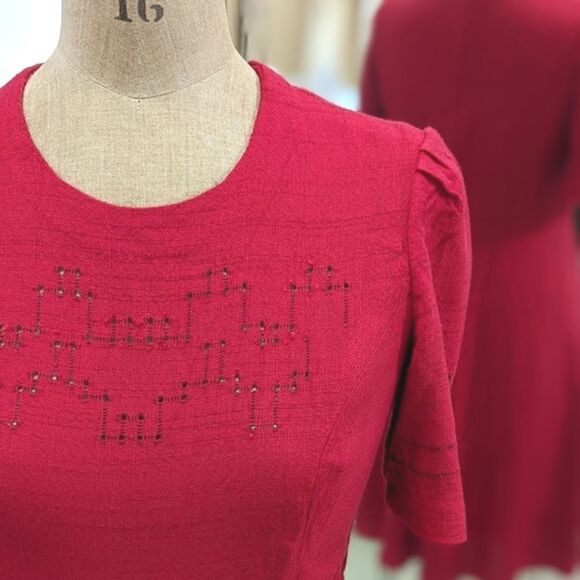 Vintage Cranberry Fit & Flare - Picture 2 of 7